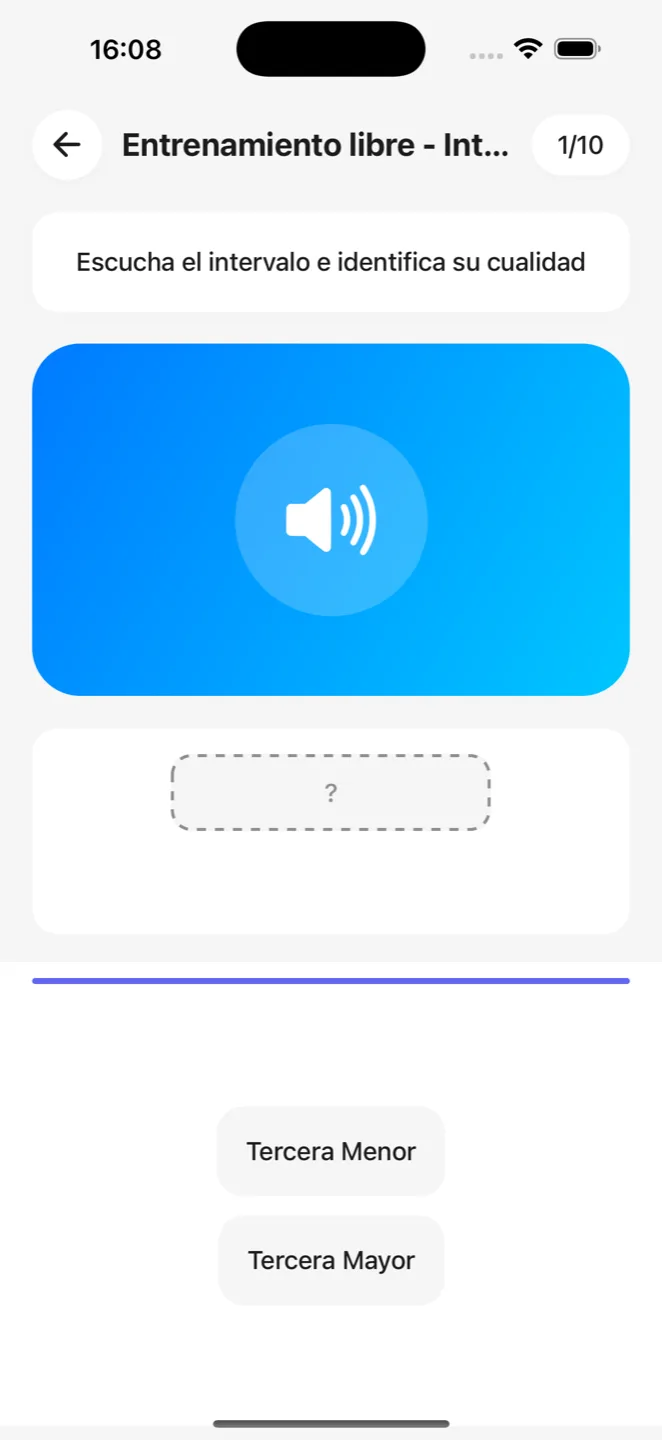 Entrena tu oído musical.